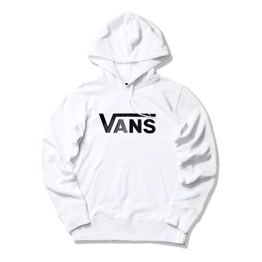 Sweatshirt Vans Hoodie Logo Vit | VN0A54N8WHT
