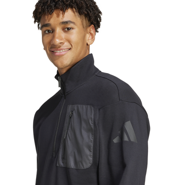 Sweatshirt adidas Originals adidas City Escape Fleece Half-Zip Sweatshirt Svart | jf3290, 4