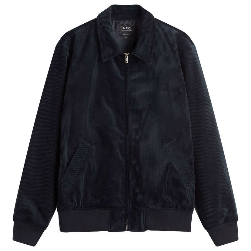 Jacka A.P.C. A.P.C. Men's Gilles Corduroy Jacket, Size Small Mörkblå | COHBB-M32019-IAK