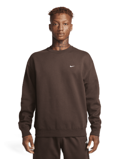 Sweatshirt Nike Solo Swoosh Fleece Crew Brun | DX1361-237