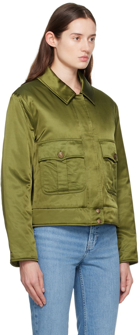 Jacka rag & bone Rag & Bone Women's Satin Bomber Jacket Grön | WAW23H2009KM09, 1
