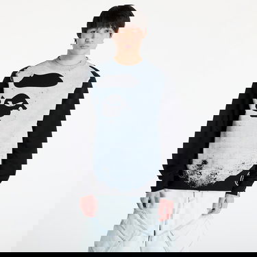 Sweatshirt BAPE A BATHING APE Ape Head Over Print Crewneck Sweatshirt Grå | 001SWK801006M BLK, 0