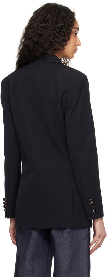 Jacka A.P.C. A.P.C. Anastasia Barbieri Edition Double-Breasted Blazer Mörkblå | COHEY-F03226, 2