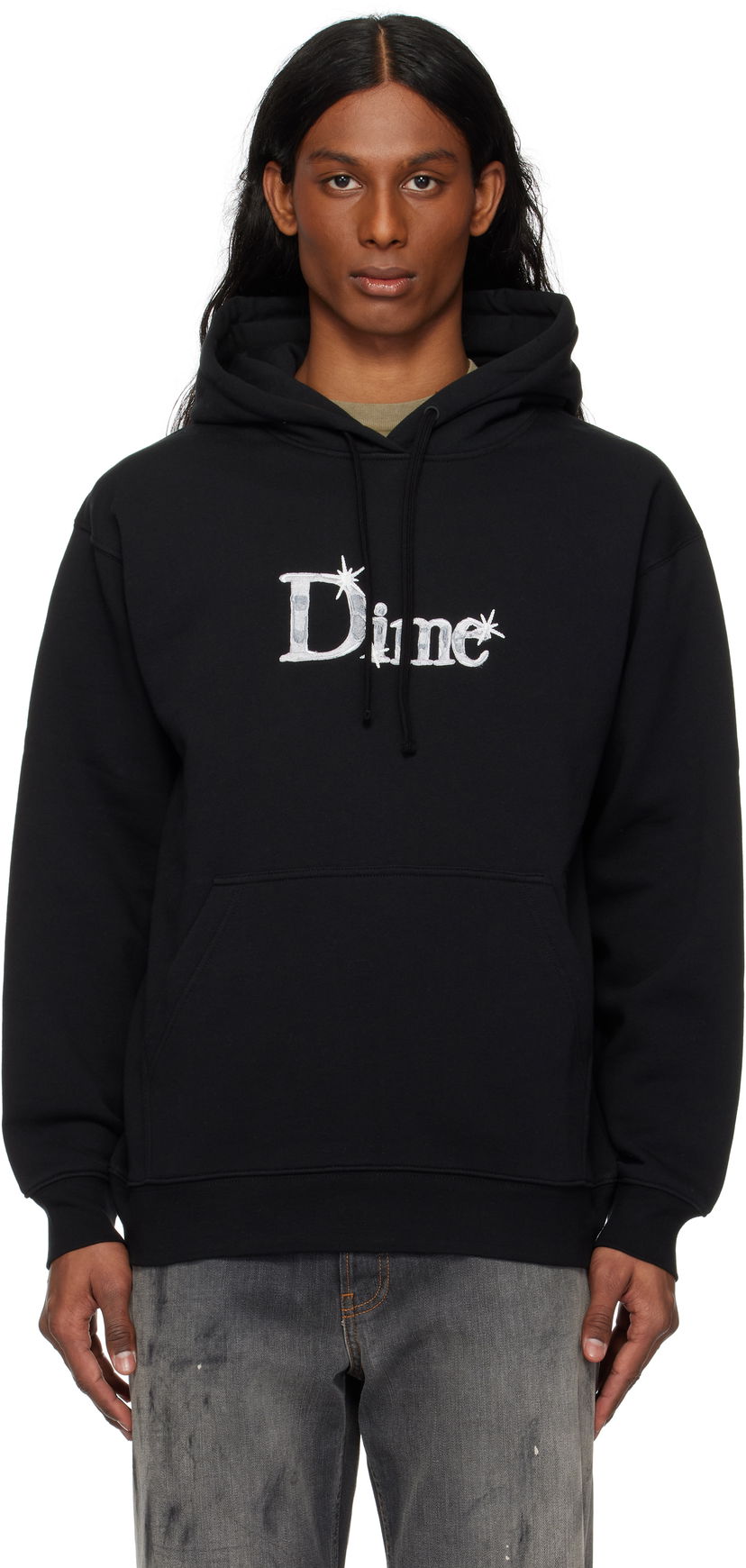 Sweatshirt Dime Shiny Classic Hoodie Svart | DIME2SP2545BLK