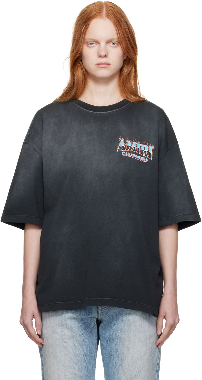 T-shirt AMIRI AMIRI 'AMIRI' Sunny Place Oversized T-Shirt Svart | AWJYTE1069