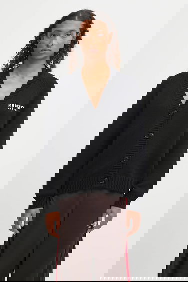 Sweater KENZO Kenzo Boke Flower Placed Cardigan Svart | FF62CA7063LA, 2