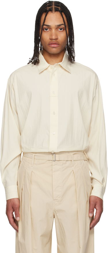 Skjorta LEMAIRE Lemaire Loop Button-Up Shirt Beige | SH1169 LF1370, 0