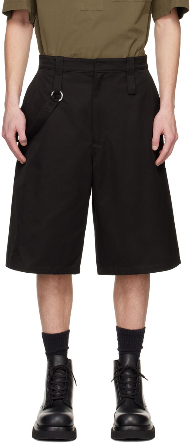 Shorts Bottega Veneta Strap Shorts Svart | 725846 V0XK0, 0