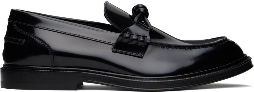 Sneakers och skor Bottega Veneta Bottega Veneta Astaire Knotted Loafers Svart | 816611V2CM01000