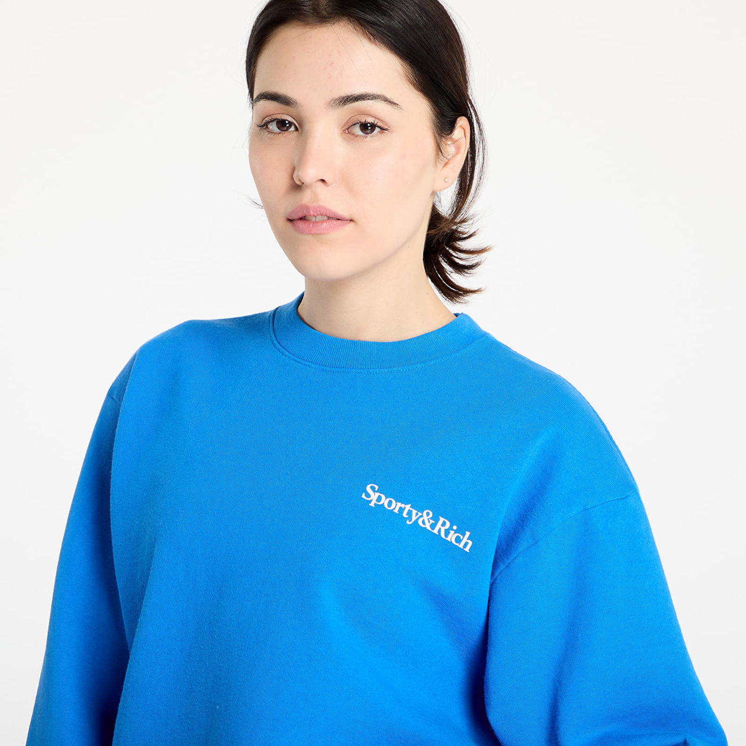 Sweater Sporty & Rich Sporty & Rich Health is Wealth Crewneck Sweatshirt Blå | ST071622300BL67, 1