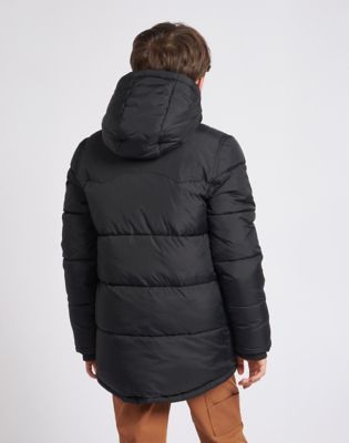 Pufferjacka Lee Heavy Puffer Parker Size 9/10 Svart | LK21ZRB18, 0