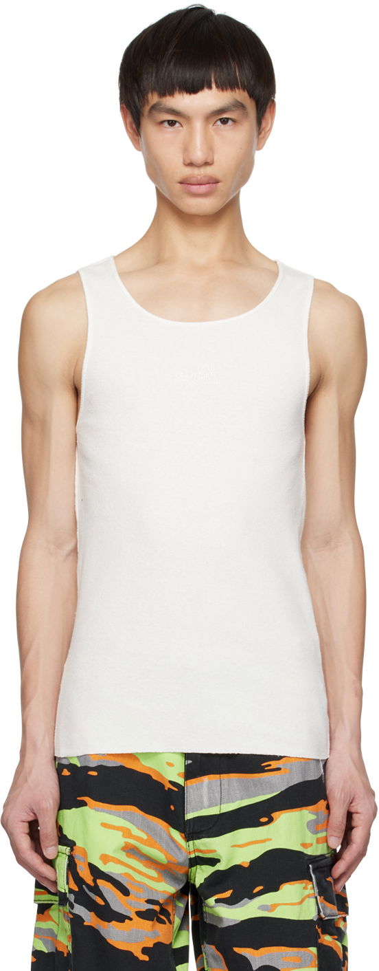 Linne ERL ERL 'Sun' Tank Top Vit | ERL06T025