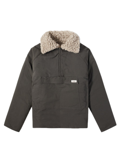Jacka Nanushka Louka Chunky Sherpa Half Zip Grön | NM22PFOW00969