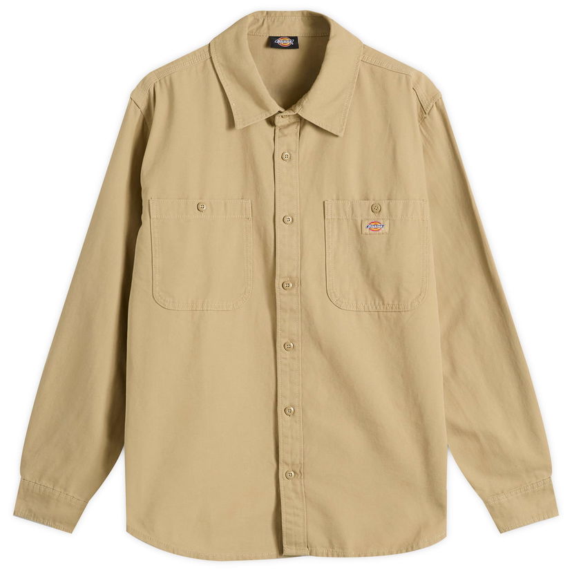 Skjorta Dickies Canvas Shirt, Size Large Beige | DK0A87PR0DS1