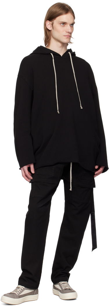 Sweatshirt Rick Owens Rick Owens DRKSHDW Peter Hollywood Hoodie Svart | DU01E3280 FP, 3