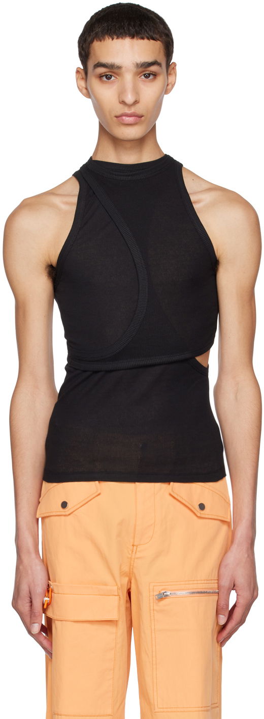 Linne Dion Lee Modular Tank Top Svart | C3101R23