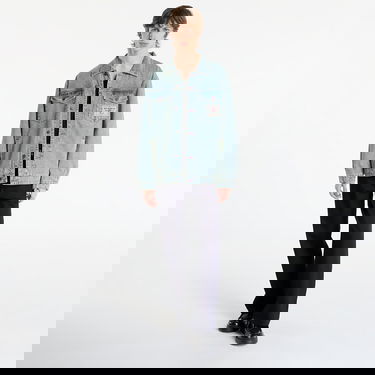 Jacka Pleasures Park Insulated Denim Jacket Blå | P25F020-INDIGO, 4