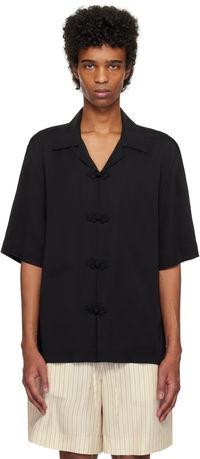 Róhe Knotted Button Short Sleeve Shirt