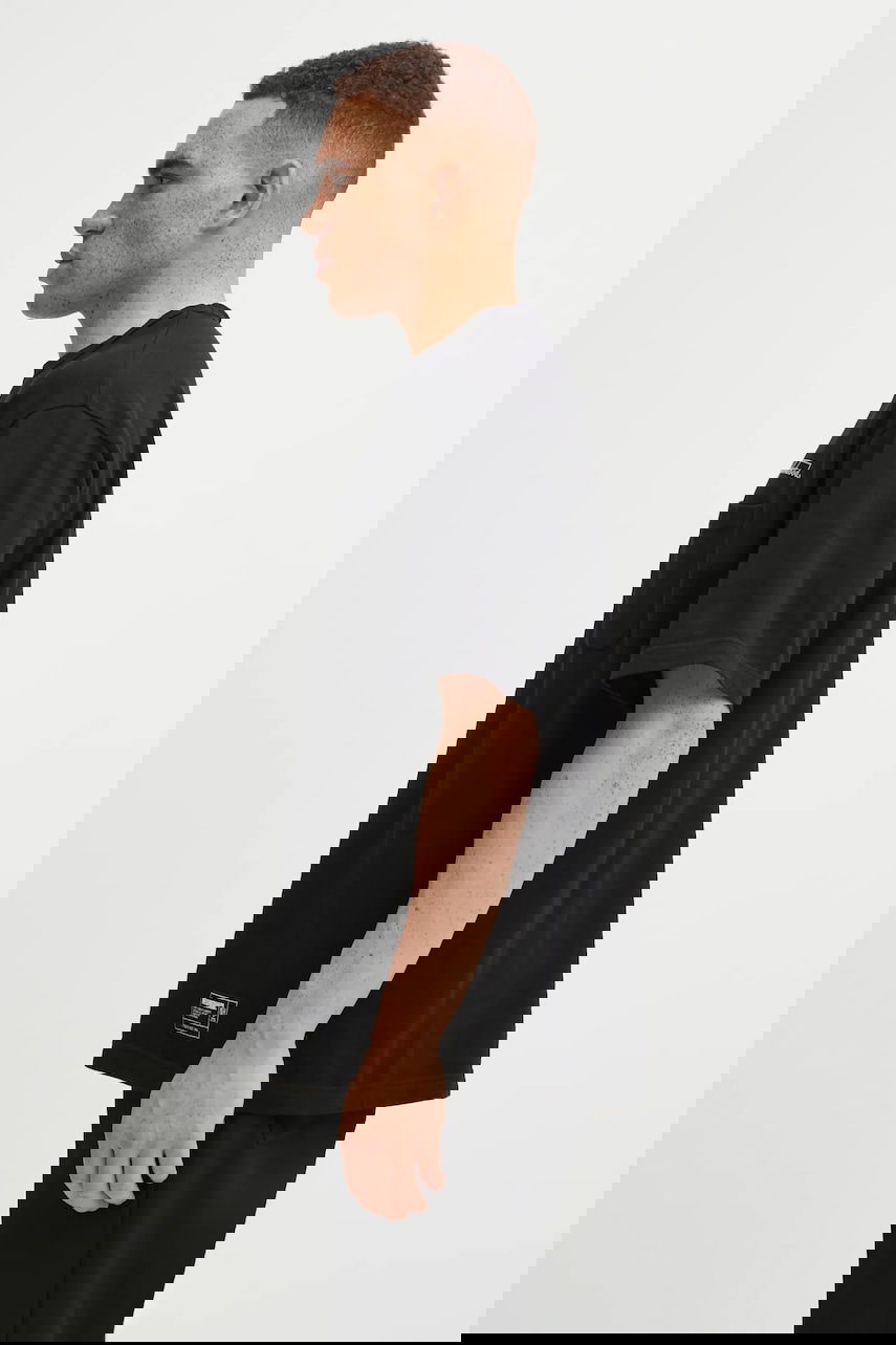 T-shirt Neighborhood NEIGHBORHOOD HEATHER FABRIC Script Logo Pocket T-Shirt Svart | 252UWNH.CSM10, 1