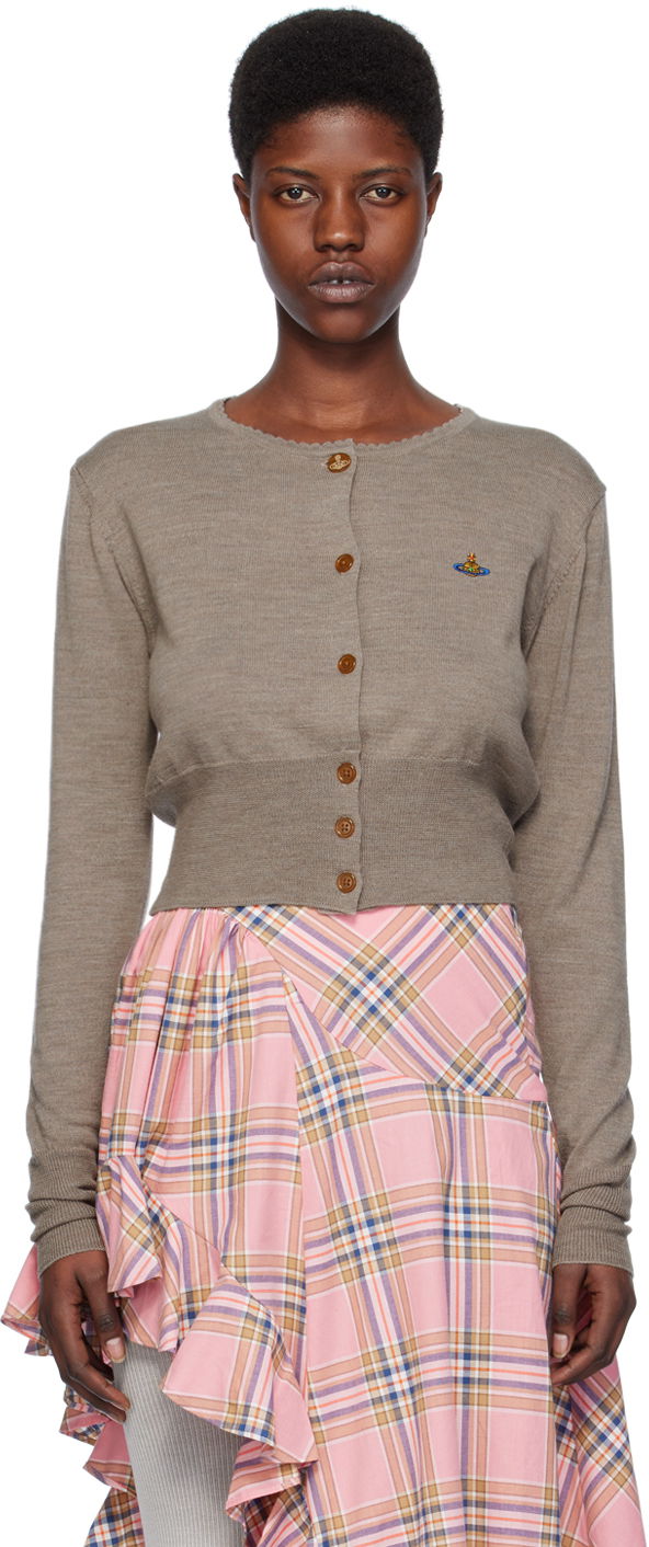 Sweater Vivienne Westwood Bea Cardigan Grå | 1803002U-Y0006-