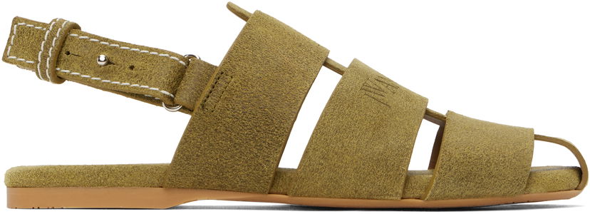 Kläder JW Anderson JW Anderson Suede Fisherman Sandals Grön | SN0084-LA0359
