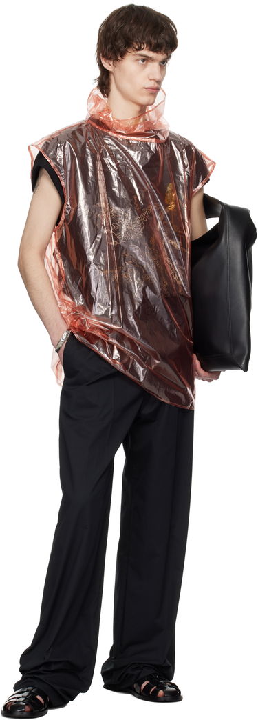Skjorta Dries Van Noten Dries Van Noten Sheer Sleeveless T-Shirt Orange | 251-020760-1258, 3