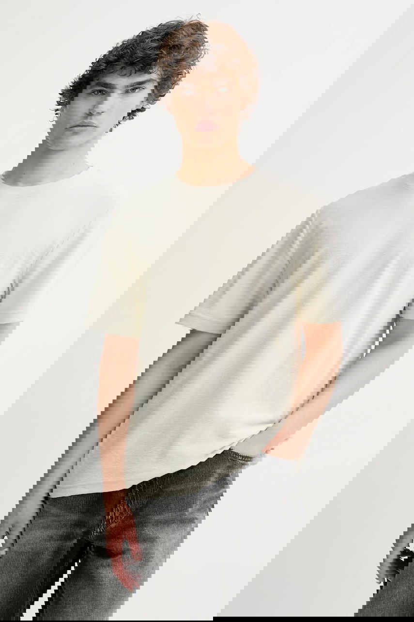 T-shirt Samsoe Samsoe Short-sleeved T-Shirt ODIN Beige | M22200041, 0