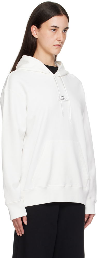 Sweatshirt Maison Margiela MM6 Maison Margiela Numeric Hoodie Vit | SH0GU0033 M25025, 1