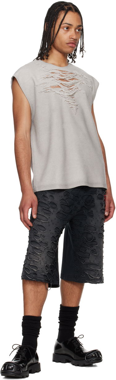 Linne Diesel Diesel S-Rub-SL Distressed Tank Top Grå | A19115-0PLAI-97C, 3