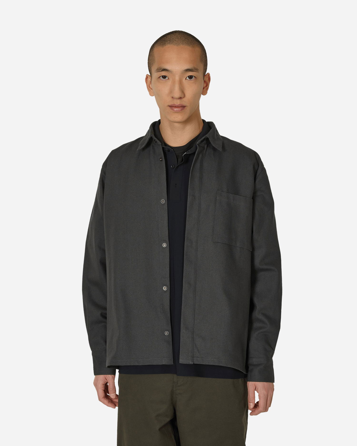 Skjorta GR10K Processing Overshirt Convoy Grey Grå | SS24GR2AMCV CG, 1
