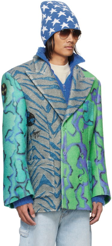 Jacka ERL ERL Printed Blazer Grön | ERL07J032, 1