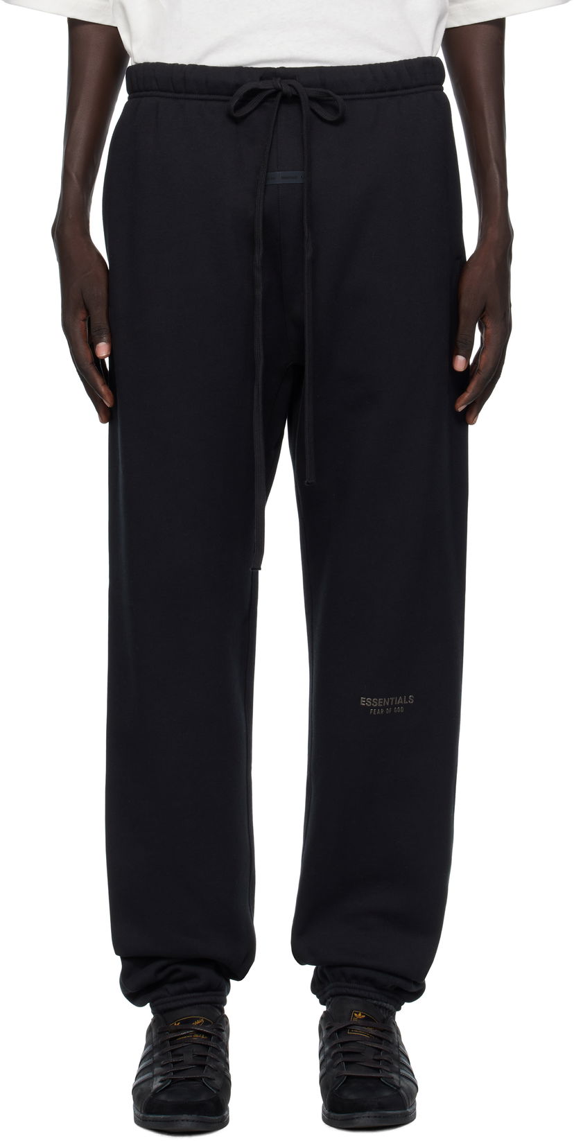 Träningsbyxor Fear of God Fear of God ESSENTIALS Vintage Fleece Sweatpants Svart | 130SP258040F