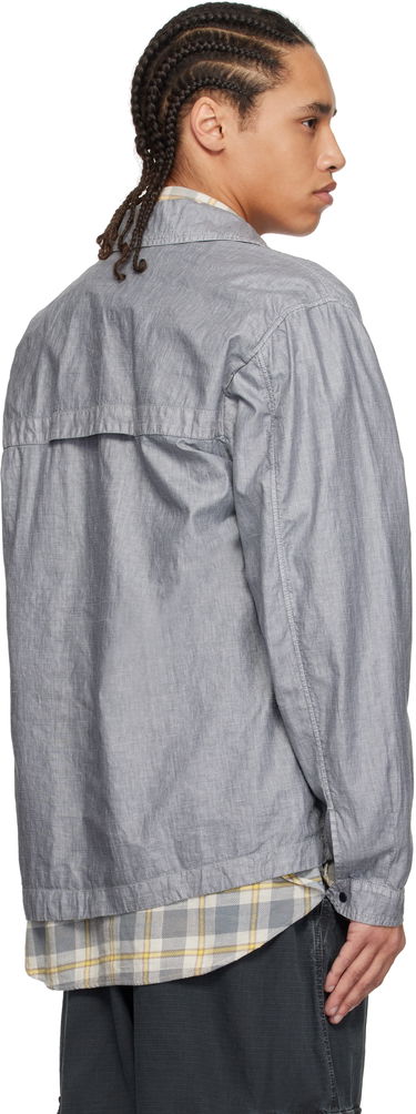 Vindjacka C.P. Company C.P. Company Lino Wax Overshirt Grå | 18CMOS203A-006284G, 2