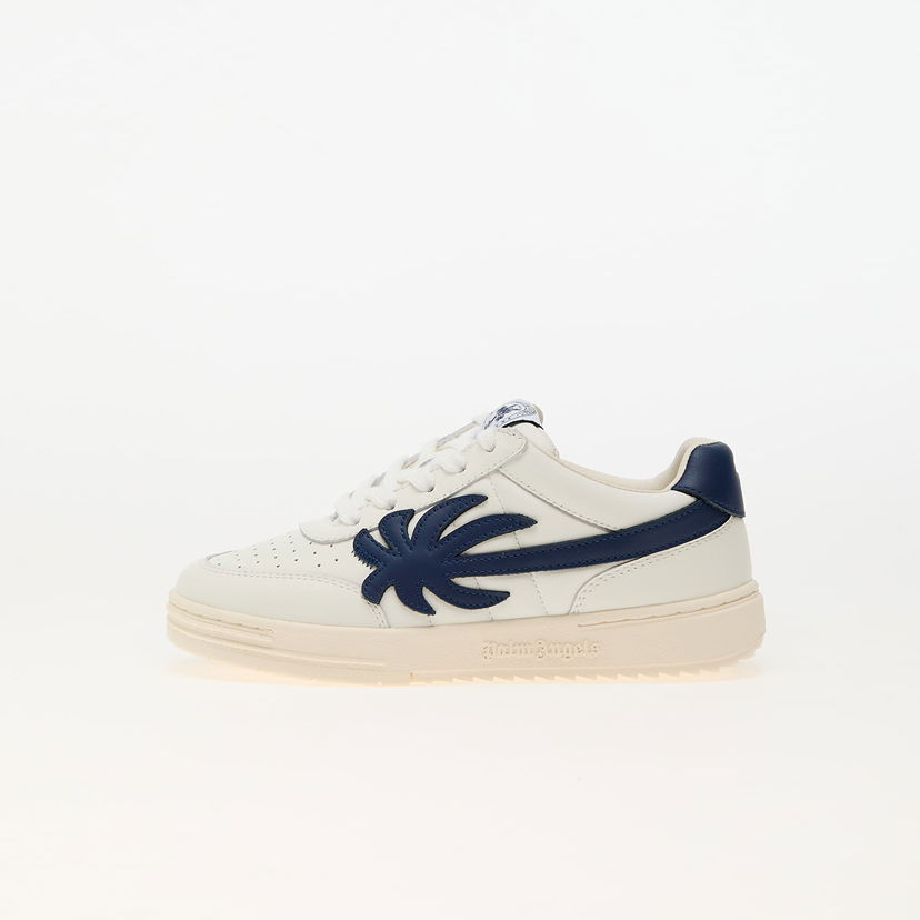 Sneakers och skor Palm Angels Palm Beach University Calf Sn White Blue Vit | PBIA015F24LEA0020149