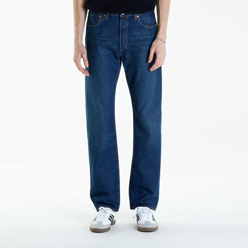 Byxor och jeans Levi's Pánské džíny ® 501® Original Jeans Modrá Mörkblå | 00501-3522