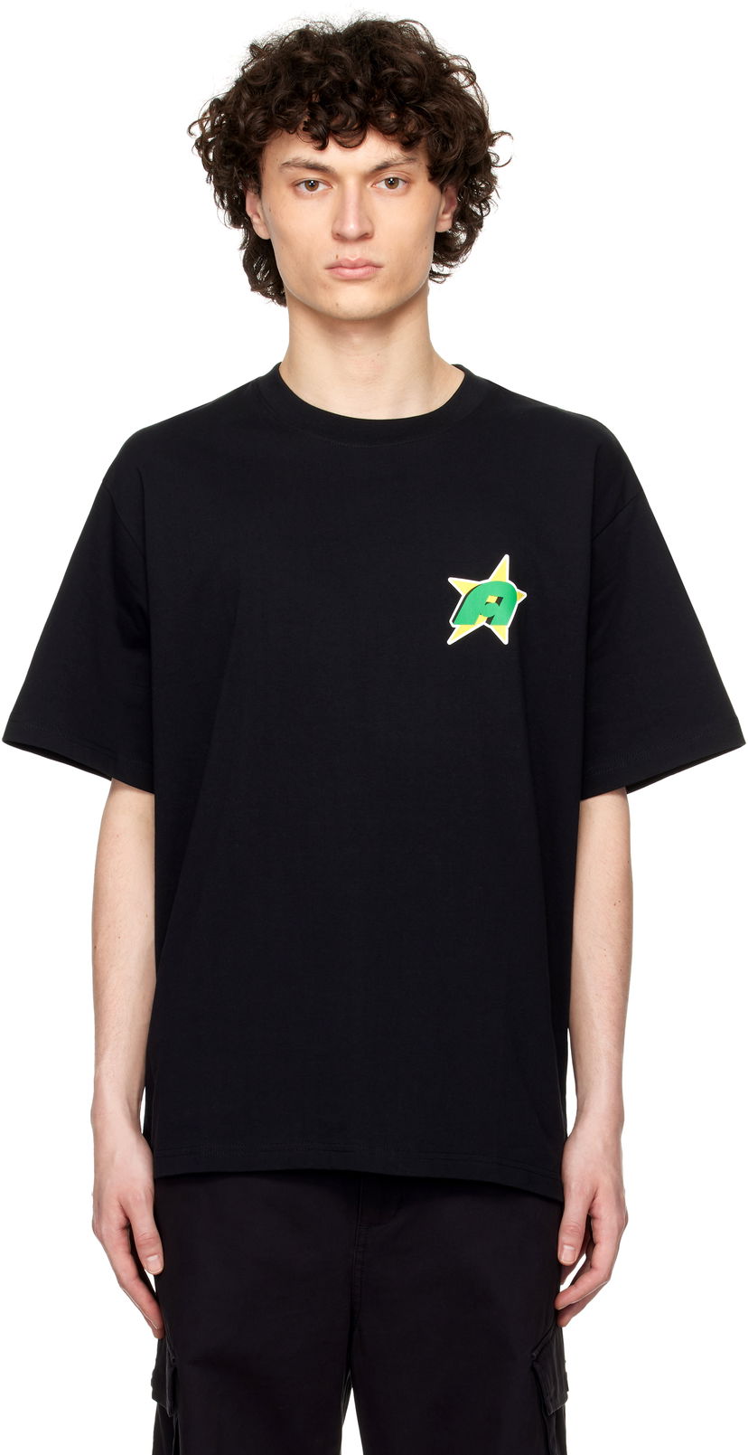 T-shirt Awake NY Awake NY Star A Graphic T-Shirt Svart | AWK-SP25-TS010