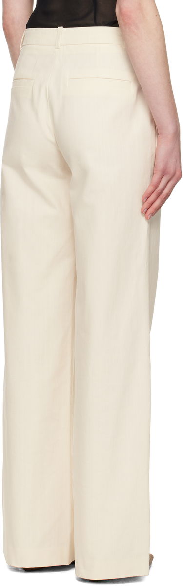 Byxor A.P.C. A.P.C. Margaret Wide-Leg Trousers Beige | COHFU-F08476, 2
