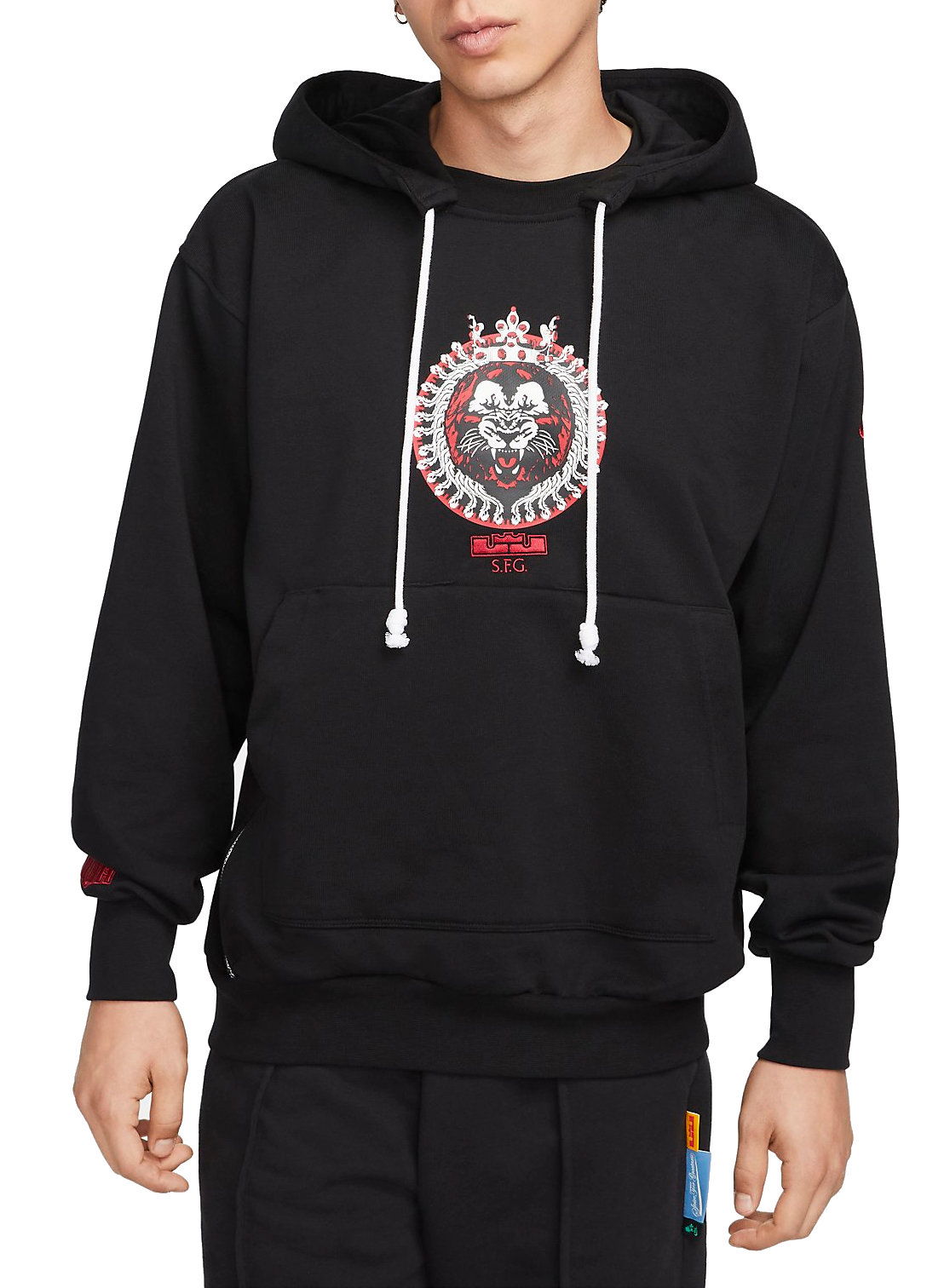 Sweatshirt Nike Lebron James x Liverpool FC Hoodie Svart | dv9941-010, 0