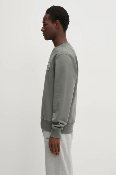 Sweater Filling Pieces Filling Pieces Gowtu Crewneck Sweatshirt with Applique Grå | 74533926002, 2