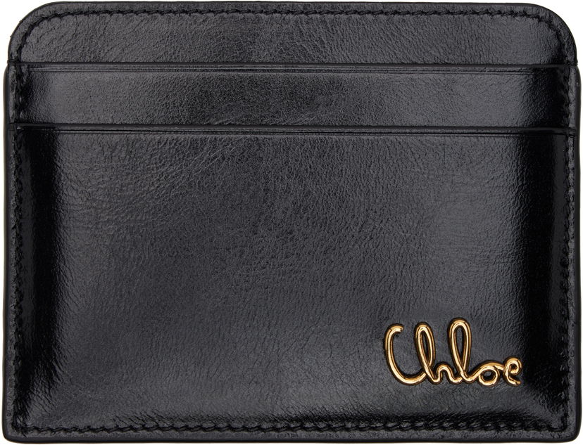 Plånbok CHLOÉ Chloe Iconic Card Holder Svart | CH25SP480O16