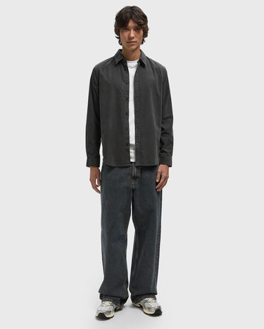 Skjorta Samsoe Samsoe SALIAM NX Corduroy Button-Up Shirt Grå | M10000028-BLACK-OYSTER, 2