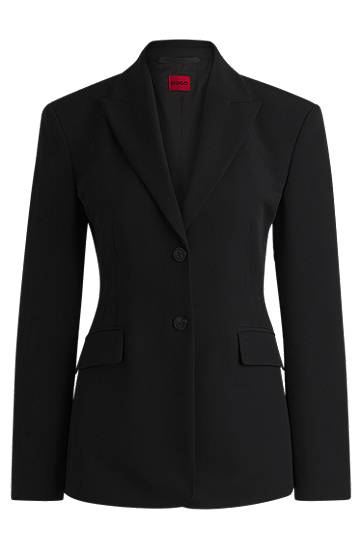 Jacka BOSS Stretch Regular-Fit Blazer Svart | 50533901
