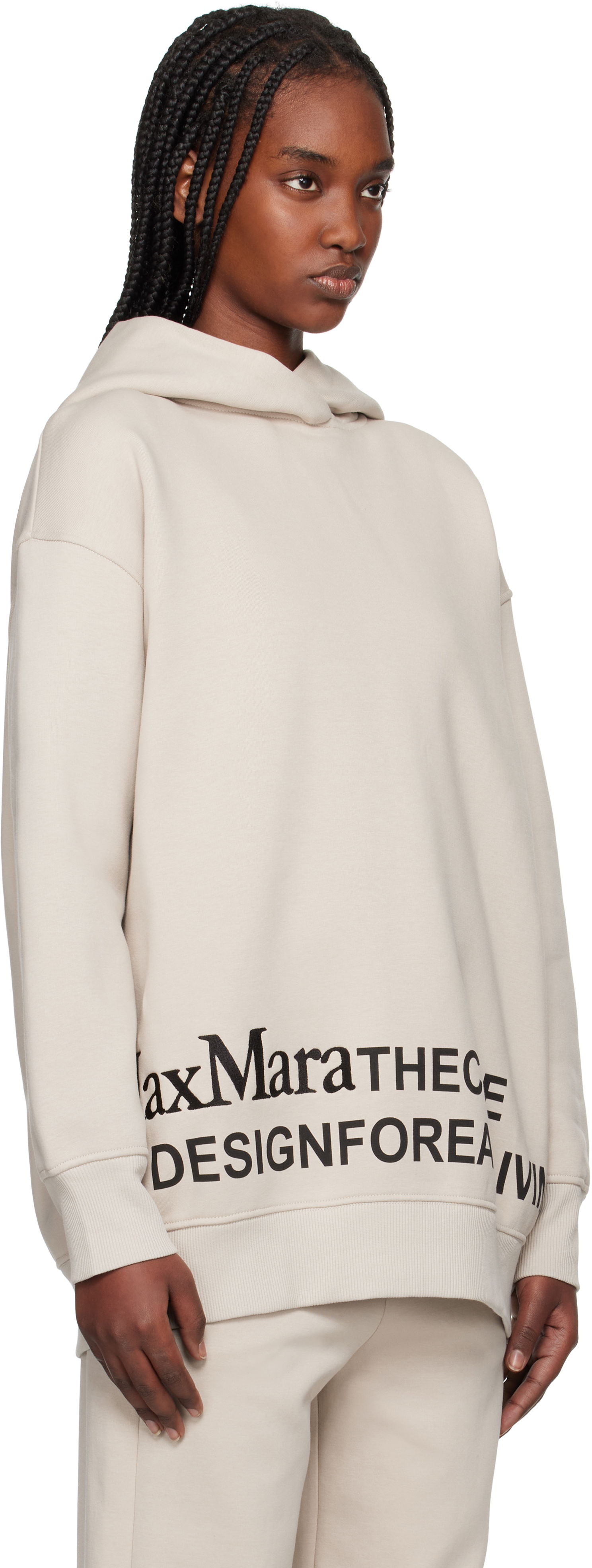 Sweatshirt Max Mara Max Mara Felpa Hoodie Beige | 2519921021600, 1