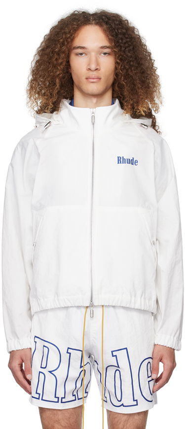 Jacka Rhude Paneled Track Jacket Vit | RHPS24JA11005302, 0