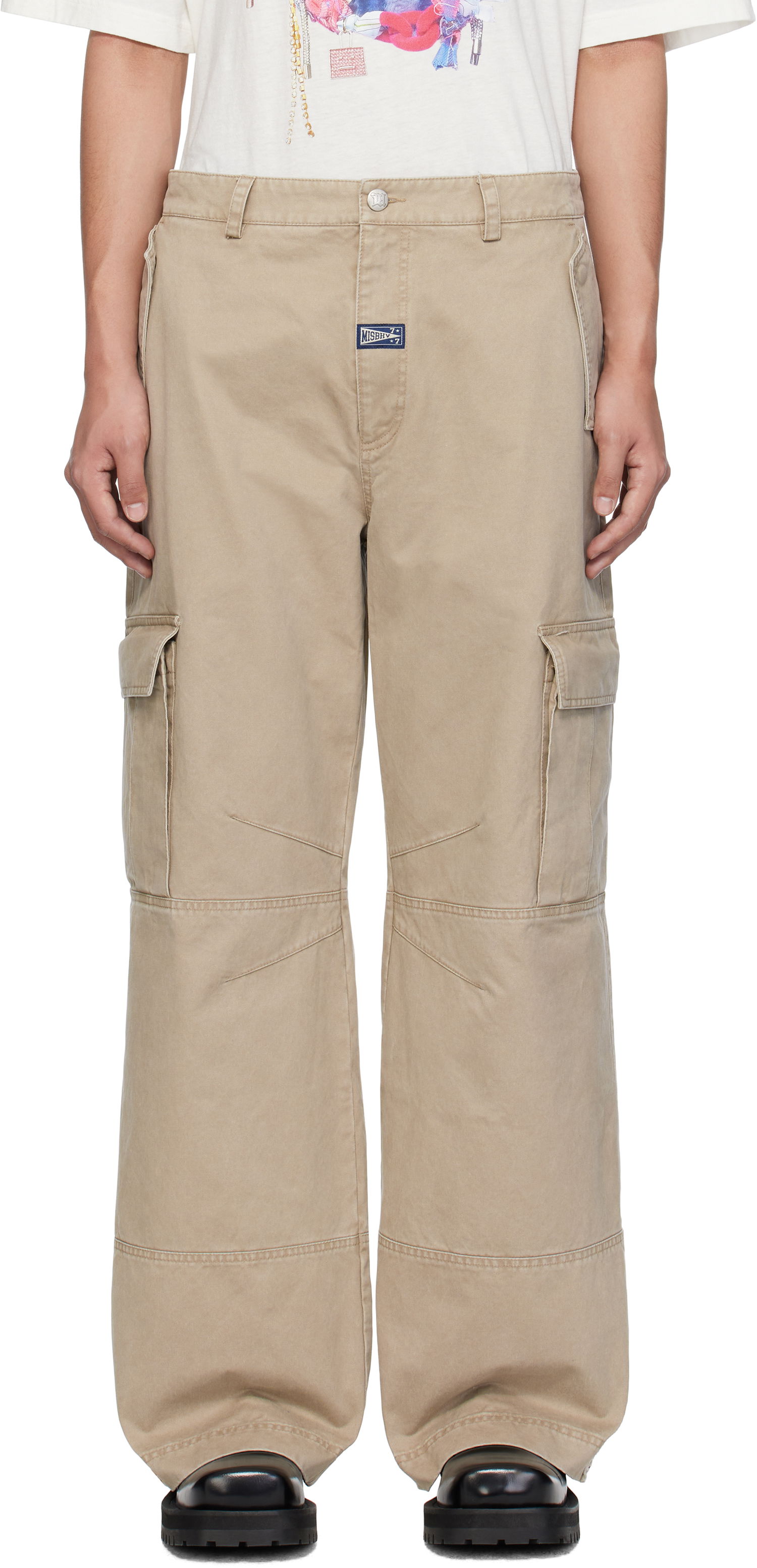 Cargo byxor MISBHV MISBHV Perfect Cargo Pants Beige | 250M307, 0