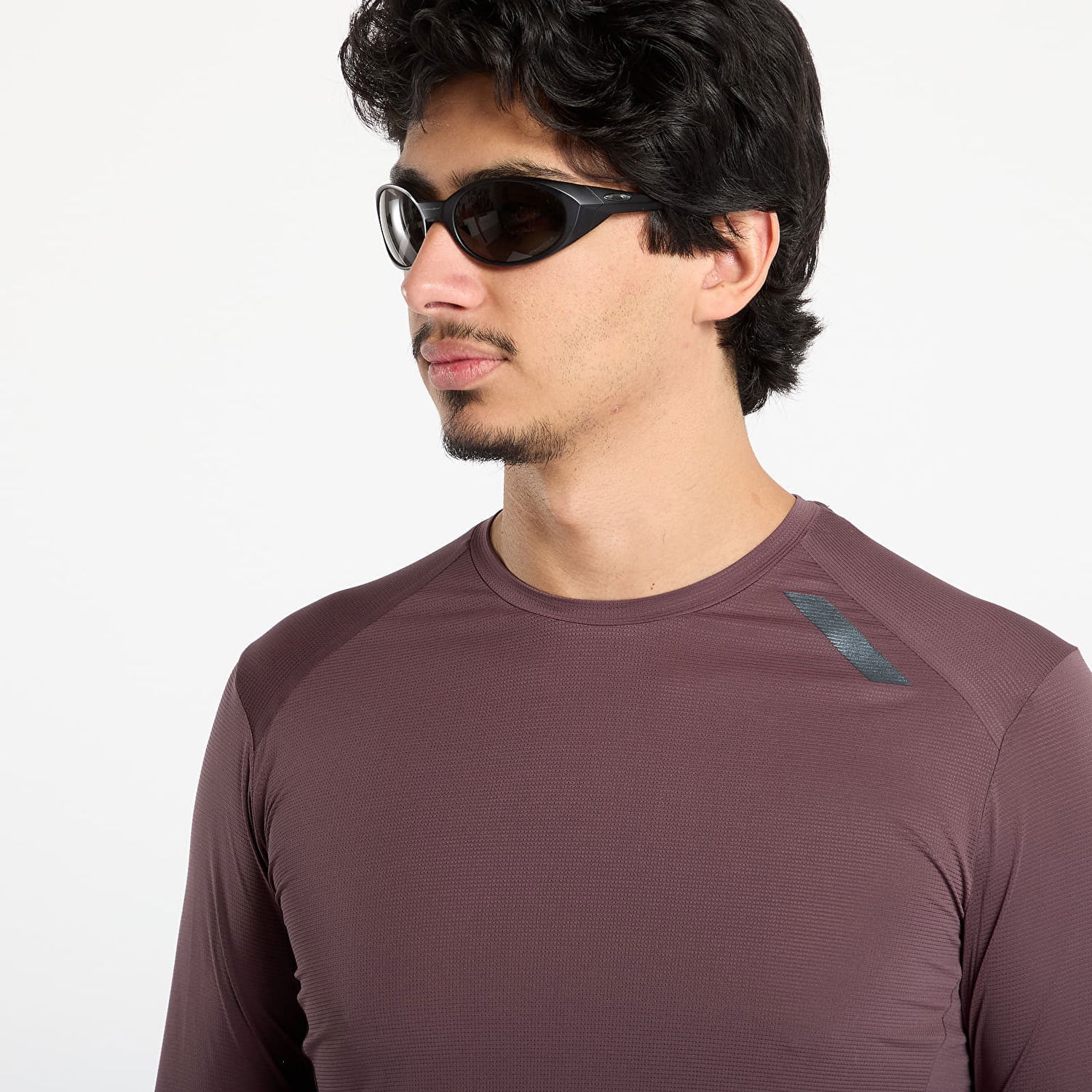 T-shirt Soar Running Long Sleeve Tech Top Bourgogne | AW25-SLS4M-DKGRE, 1