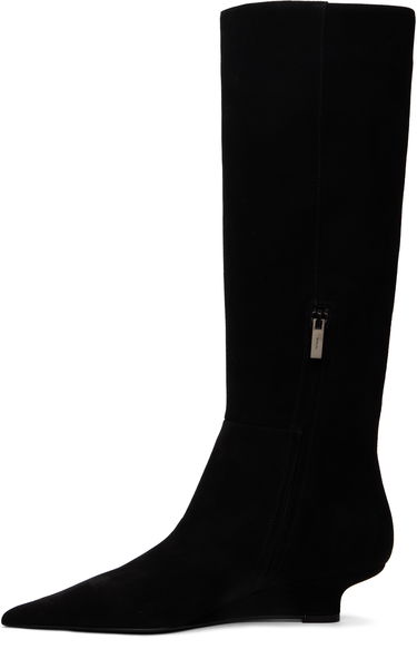 Kläder TOTEME TOTEME Sharp Suede Knee-High Boots Svart | 251-WAS4671-LE0012, 2