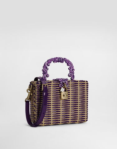 Handväska Dolce & Gabbana Dolce & Gabbana Dolce Box Woven Handbag Purpur | BB5970A9AC58S534, 2