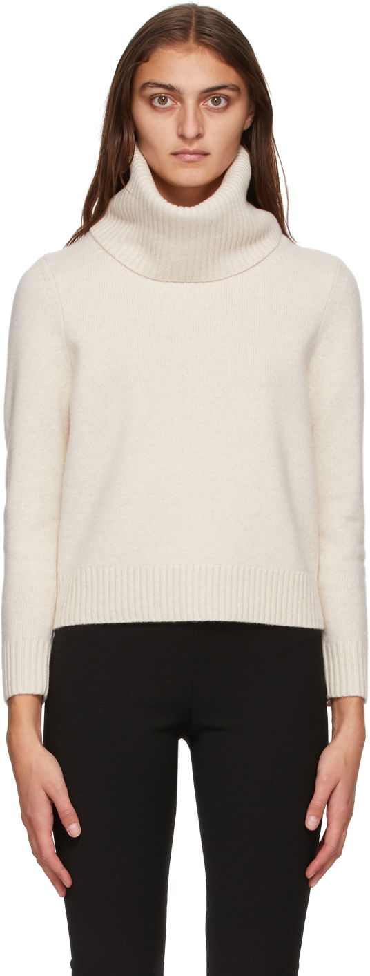 Sweater TOTEME TOTEME Prati Wool & Cashmere Turtleneck Beige | 204-562-752, 0