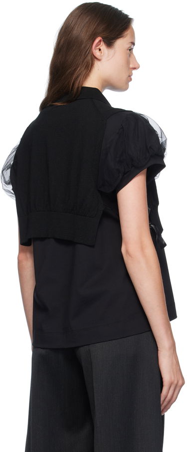 Linne Simone Rocha Simone Rocha Embellished Knit Vest Svart | VMK6WB 0646, 2